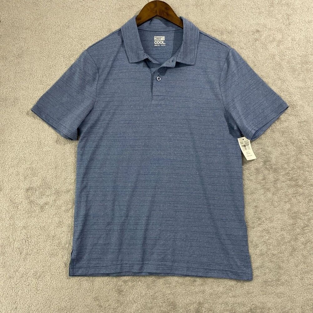 NEW 32° Cool Mens M  Polo Shirt Bold Blue